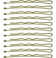 Невидимки для волосся SPL, фрезерні з однією кулькою, золоті (5 см/24 шт) 3022-0050