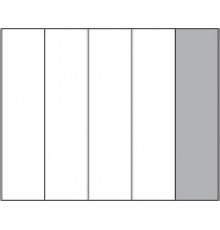 Решітка Waico 5 делений 100x400