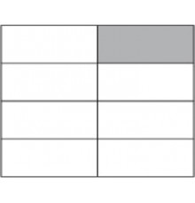 Решітка Waico 8 делений 250x100