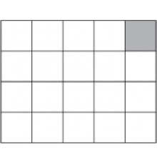 Решітка Waico 20 делений 100x100