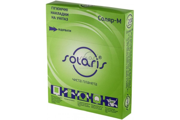 Соляр-М - Гігієнічні накладки на унітаз, 200 шт