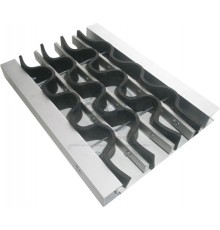 Алюмінієва решітка “ВОЛНА” з наповнювачем з ПВХ