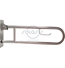 141300 - Поручень настінний, підйомний з тримачем туалетного паперу