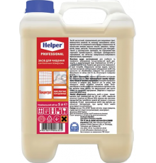 Helper-сант.5 - концентрований кислотний засіб для чищення санітарно-технічних поверхонь, 5л