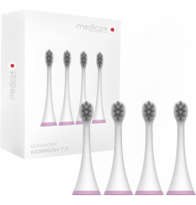 Насадки для звукової зубної щітки MEDICA+ KidsBrush 7.0 pink (4шт) (Japan)