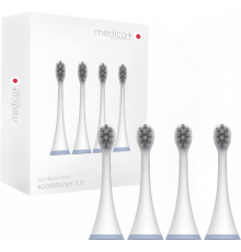Насадки для звукової зубної щітки MEDICA+ KidsBrush 7.0 blue (4шт) (Japan)