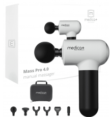 Перкусійний масажер для тіла і м'язів MEDICA+ MassHand Pro 4.0 White (Japan)