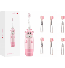 Дитяча зубна щітка MEDICA+ KidsBrush 2.0 Pink + Насадки (6 шт) (Japan)