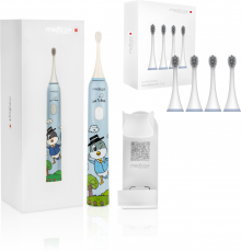 Звукова зубна щітка Medica+ KidsBrush 7.0 Blue + Насадки (4 шт)