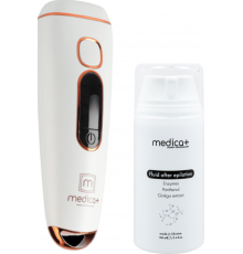 Набір Фотоепілятор Medica+ Haircleaner 5.0 IPL + Флюїд після епіляції Medica+ Fluid after epilation