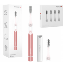 Звукова зубна щітка MEDICA+ ProBrush 7.0 Compact Pink + Насадки (4 шт) (Japan)
