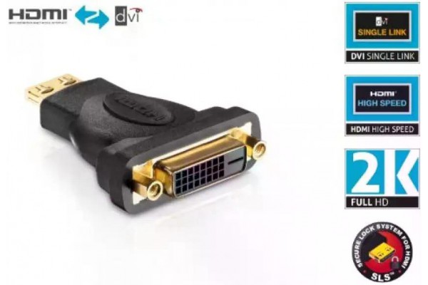 PI015 HDMI/DVI Адаптер HDMI A Male to DVI-D Female - PureLink® PureInstall Series