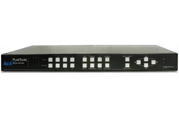 Матричний комутатор HDMI 4х4 з контролером відеостін PT-MA-HD44QV