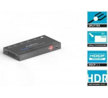 Спліттер/даунськейлер HDMI 1x4, 4K (60Hz 4:4:4) PT-SP-HD14D