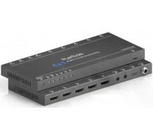 Комутатор HDMI 4x1, 4K (60Hz 4:4:4), HDMI 2.0a, HDR, HDCP 2.2, Авто-перемикання PT-SW-HD41UHD