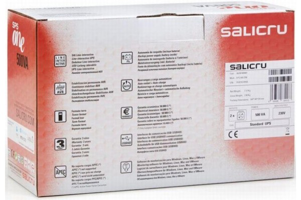 Джерело безперебійного живлення Salicru SPS 500 ONE (662AF000001)