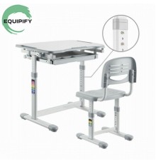 Шкільна парта-трансформер зі стільцем EQUIPIFY B207EDU (сіра)