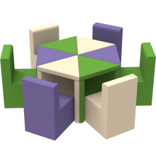 Комплект дитячих меблів Цвітик KIDIGO