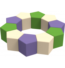 Комплект дитячих пуфів Галактика KIDIGO