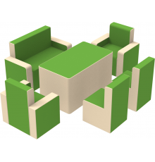 Комплект дитячих меблів Гостинка Люкс KIDIGO