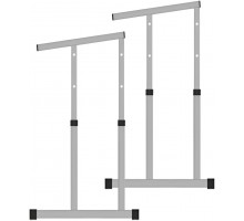 Каркас стіл регульований по висоті, 4-6 на лижі труба в трубу з нахилом сірий