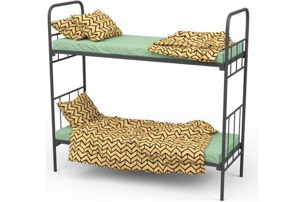Ліжко армійське двоярусне тип П 2000x800