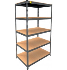 Металевий стелаж MRL-1800 ( 900x600) чорний