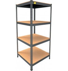 Металевий стелаж MRL-1500 ( 600x600) чорний