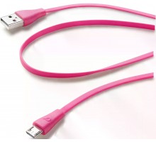 Дата кабель Cellular Line microUSB 1m pink (USBDATACMICROUSBP)