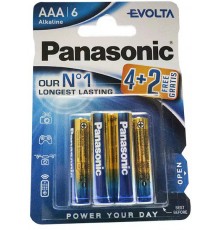 Батарейка Panasonic Evolta LR03 Alkaline 6шт./уп.