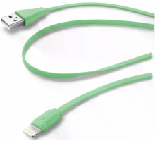 Дата кабель Cellular Line Lightning 1m green (USBDATACFLMFIIPH5G)
