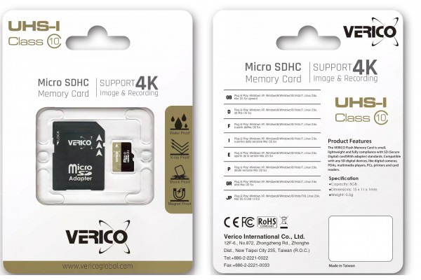 Verico MicroSDXC 128GB Class 10 (UHS-1)+SD adapter