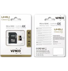 Verico MicroSDXC 64GB Class 10 (UHS-1)+SD adapter