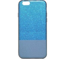 Накладка Florence Leather+Shining Apple Iphone 6/6S Blue (тех.пак)