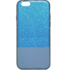 Накладка Florence Leather+Shining Apple Iphone 6/6S Blue (тех.пак)
