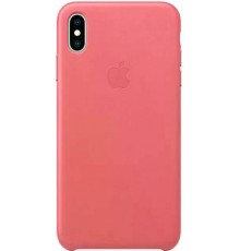 Накладка Leather Case Original 1:1 Apple iPhone XS Peony Pink