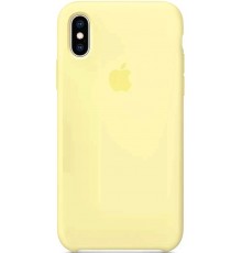 Накладка Silicone Case Original 1:1 Apple iPhone XS Mellow Yellow