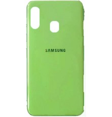Накладка Original Silicone Joy touch Samsung A40 (2019) A405F Green (тех.пак)