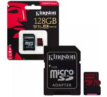 Kingston MicroSDXC 128GB UHS-I A1 (Class 10)+SD adapter