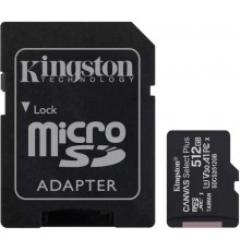 Kingston MicroSDXC 512GB UHS-I A1 (Class 10)+SD adapter