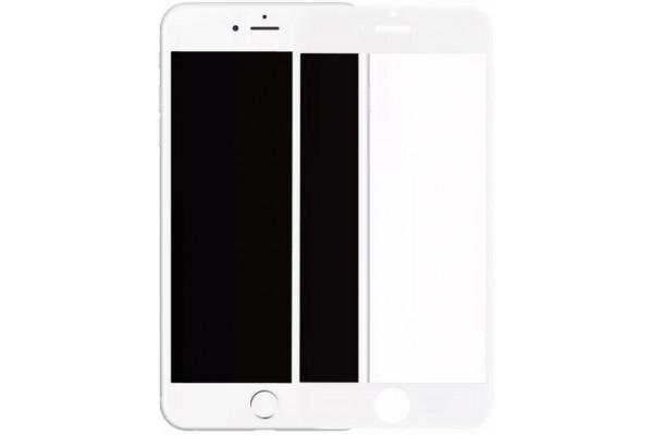 Захисне скло 5D Premium iPhone 8/7 + сетка на динамик White