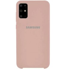 Накладка Silicone Case High Copy Samsung A41 (2020) A415F Pink Sand