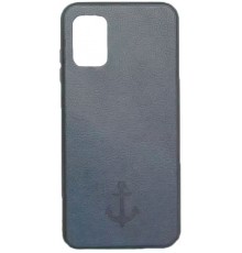 Накладка Leather Magnet Case Samsung A41 (2020) A415F Blue
