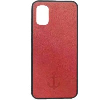 Накладка Leather Magnet Case Samsung A41 (2020) A415F Red