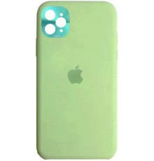 Накладка Silicone Case High Copy iPhone 11 Pro (With Metal Frame Camera Lens Protection) Mint