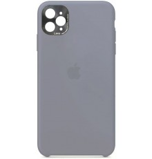 Накладка Silicone Case High Copy iPhone 11 Pro (With Metal Frame Camera Lens Protection) Lavender Grey