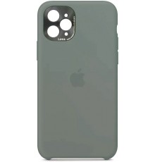 Накладка Silicone Case High Copy iPhone 11 Pro (With Metal Frame Camera Lens Protection) Pine Green