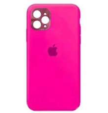 Накладка Silicone Case High Copy iPhone 11 Pro (With Metal Frame Camera Lens Protection) Barbie Pink