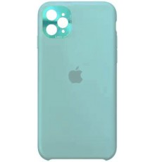 Накладка Silicone Case High Copy iPhone 11 Pro (With Metal Frame Camera Lens Protection) Ice Sea Blue