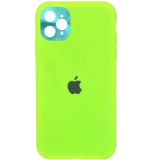Накладка Silicone Case High Copy iPhone 11 Pro (With Metal Frame Camera Lens Protection) Green